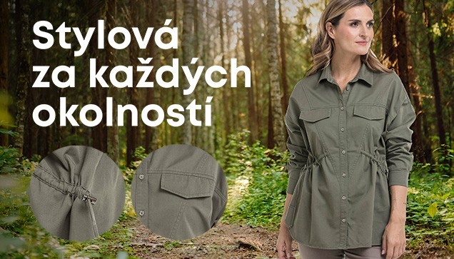 Dámska košile Nuka, khaki