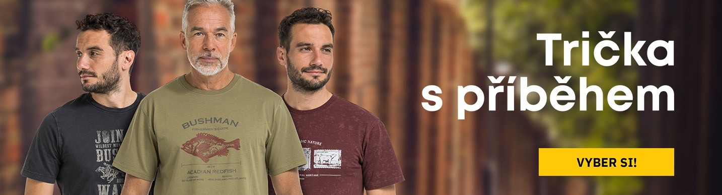 Pánské trička Bushman s potiskem