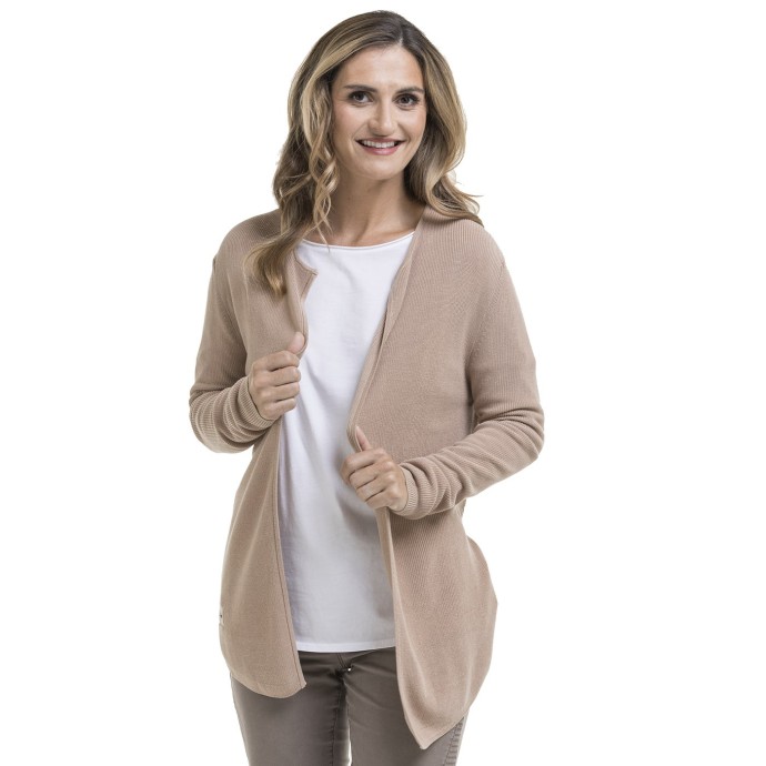 Bushman dámský elegantní svetr prodloužené délky béžový