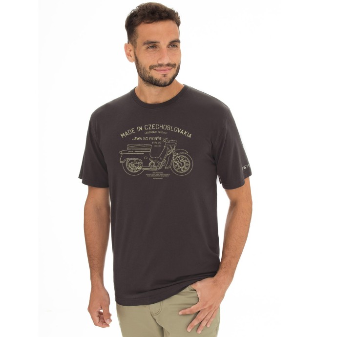 Bushman Pánské tričko Legend Jawa 20, tmavě hnědé XXXXL