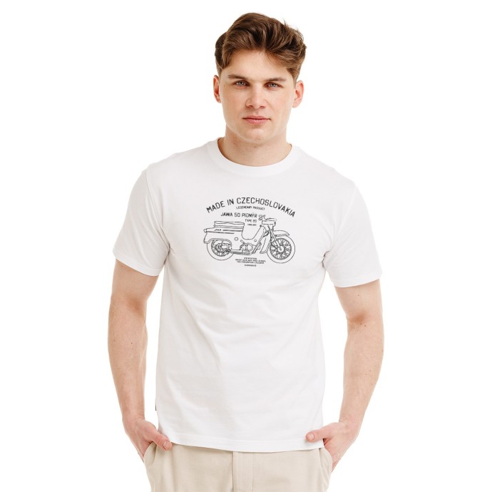 Bushman Pánské tričko Legend Jawa 20, bílé