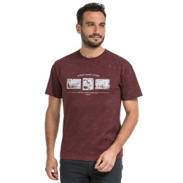 Bushman pánské tričko s kulatým výstřihem burgundy