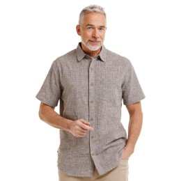 Bushman Pánská košile Kwame, hnědá