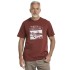 Bushman pánské tričko s kulatým výstřihem burgundy