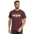 Bushman pánské tričko s kulatým výstřihem burgundy