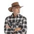 bushman pánský kožený klobouk hnědý