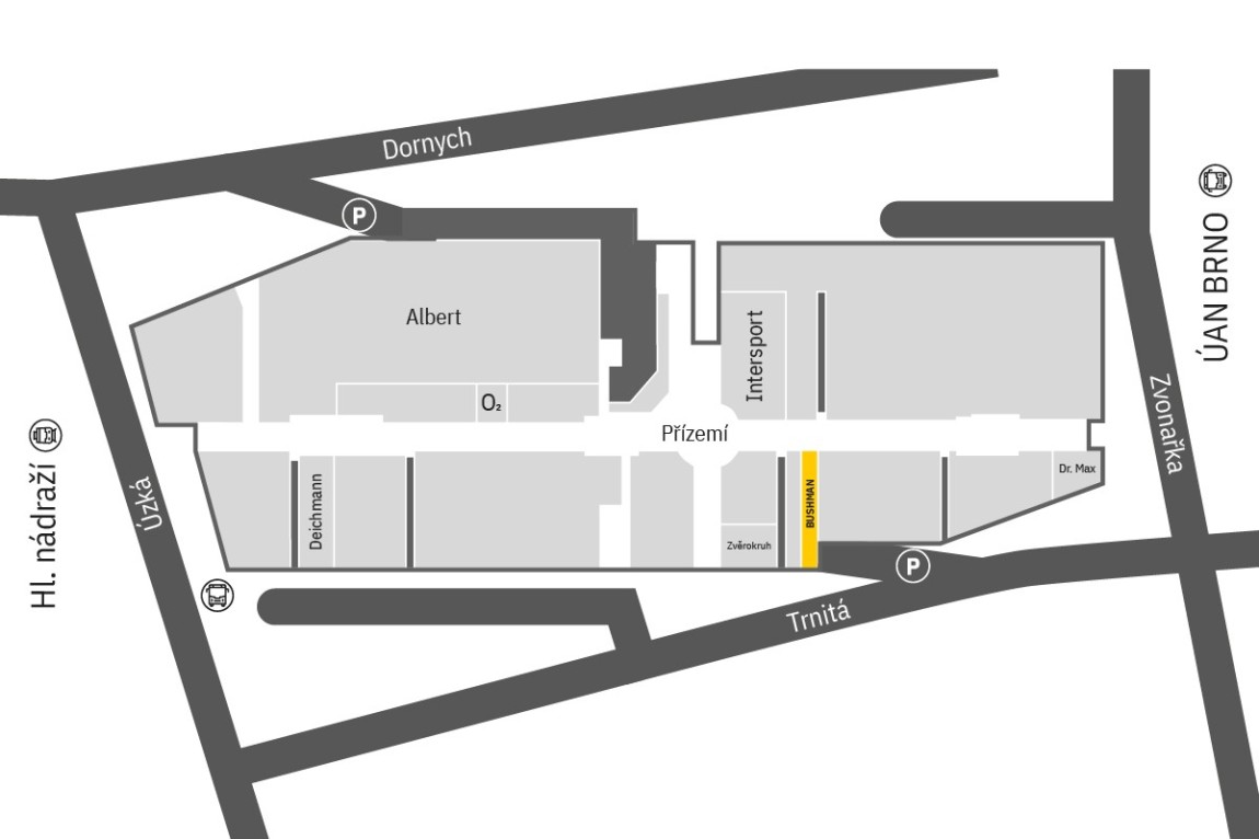 Najdeš nás v přízemí Galerie Vaňkovka