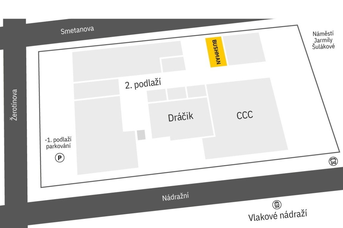 Najdete nás ve 2. podlaží Obchodní Galerie Smetanova Vsetín