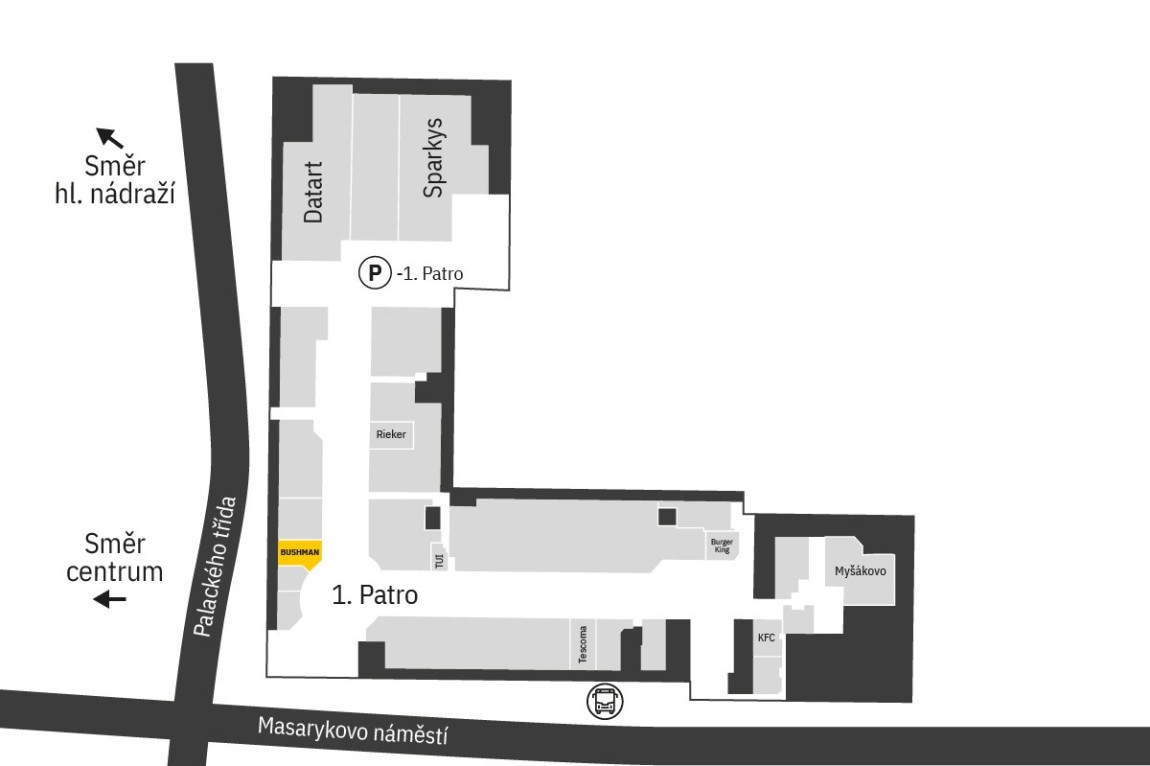 Najdete nás v 1. patře OC Palác Pardubice